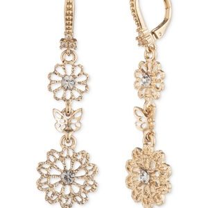 *Host Pick*NWT Marchesa Filigree Flowers & Butterfly Earrings